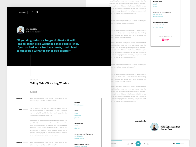 Example of Seaworthy Podcast Website Concept - 01