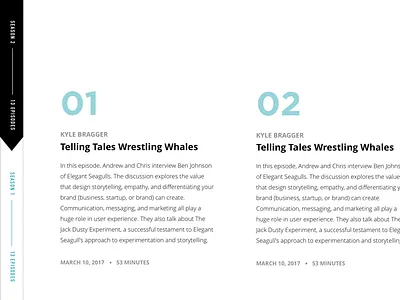 Seaworthy Podcast Website Concept - 03 concept podcast redesign site website