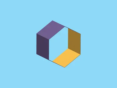 Hexagon 3d geometry hexagon icon illustration logo mark shapes symbol