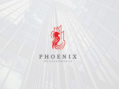 Elegant Logo For Phoenix Development buildings character development elegant eyecatching logo logo brand identity pack modern phoenix real estate mortgage state strong