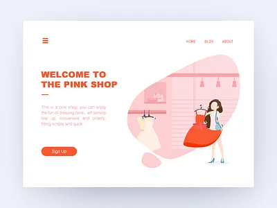 pink shop illustration