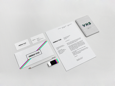 Anomaly Films Branding brand branding corporative film glitch minimal mockup photoshop vaporware vhs