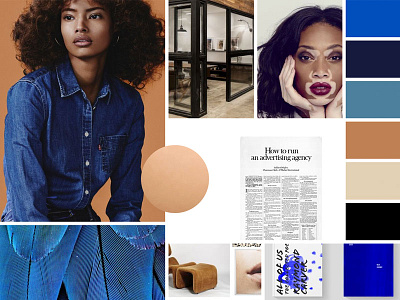 Diversity | Marketing Brand Mood Board board brand cobalt blue culture diversity identity marketing mood moodboard