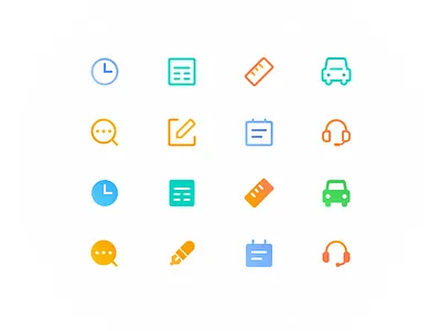 A group of icons for product interface a group icons of