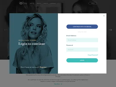 Beauty Services Login beauty landing landingpage login page register salon web website