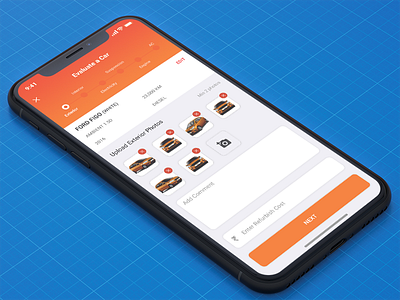 Sell your old car buy car comment design ios iphonex photos sell steps ui ux
