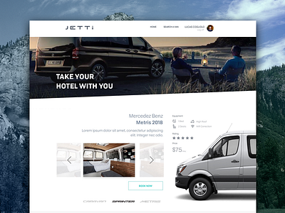 Jetti Camper Vans campervans car hotel rental ui vans web