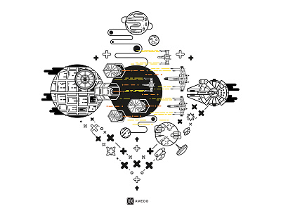 Starwars Artwork 01 artdirecting drawing fanart graphic illustration starwars vector