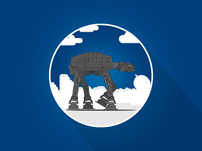 AT-AT at at depth details hot illustration inspiration logo star wars walker