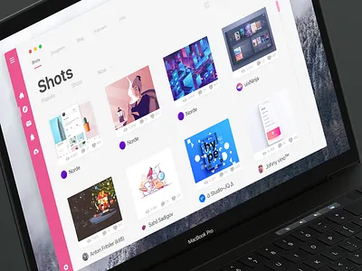 Dribbble Client Concept app app ui client dribbble mac os os x software ui design