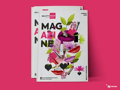 Beauty Prof Magazine branding cover logotype magazine