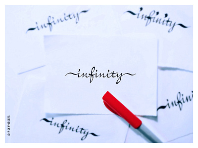 ~ infinity ~ art direction art director calligraphy custom type graphic design graphic designer jack whiskers lettering type design typographer typography