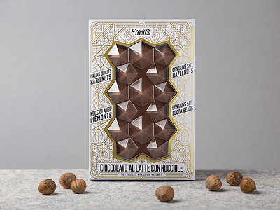 Meltz Chocolates chocolate chocolate design chocolates foxtrot hazelnut hazelnuts hotstamping packaging packaging design typography