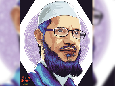 Zakir Naik vectorart