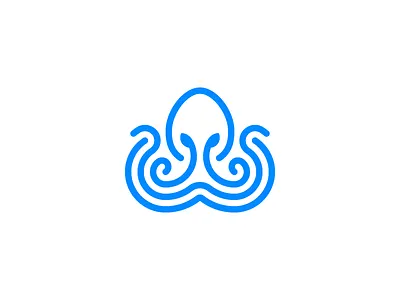 Octopus Logo design animal branding creature icon logo mark ocean octopus sea wave