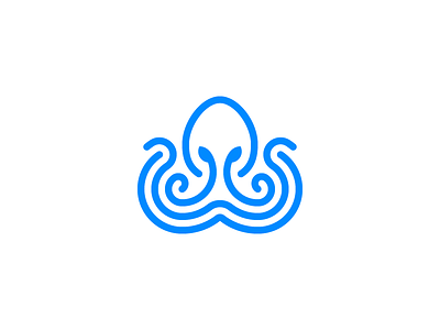 Octopus Logo design animal branding creature icon logo mark ocean octopus sea wave