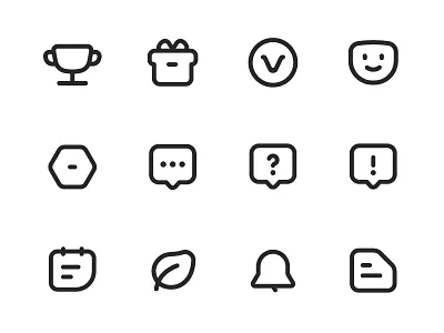Icons set for OnionMath iOS app cute game icon line lovely mono onionmath