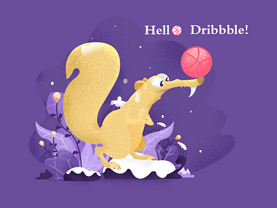 Hello Dribble 插画