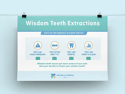 Dentist Office: Exam Room Poster brand development dental dentist facebook print design social media