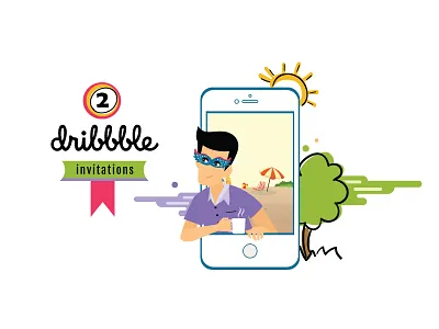 2x Dribbble Invites 2x bangladesh dhaka dribbble dribbble invitation dribbble invite giveaway invitation invitations invite invites