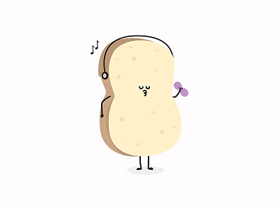 Fat Bread art brand bread characterdesign design draw illustration live photoshop