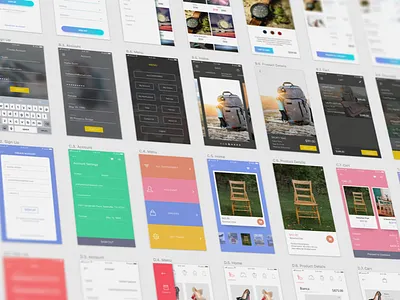 Ecommerce UI Kit ecommerce free sketch ui mobile shop online shop shop ui kit