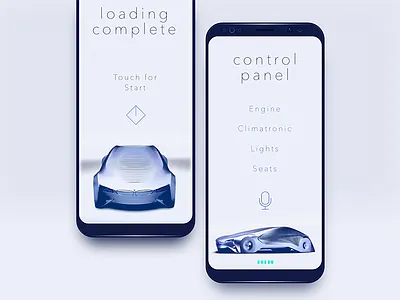 Autonomous autonomous bmw car control design interface moiré tech uidesign