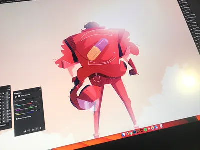 Kaneda(!!!!!!!!) wip akira behind character character design helmet illustration jacket kaneda visdev