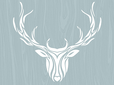 Abstract Deer abstract deer art print deer art deer head digital illustration illustration woodgrain