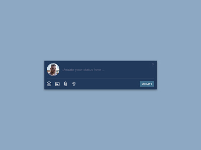 Day 81 – Status Update 081 attachment card check in dailyui image popup status status update update user interface web