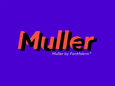 Muller creative font fontfabric geometric muller type typeface typography