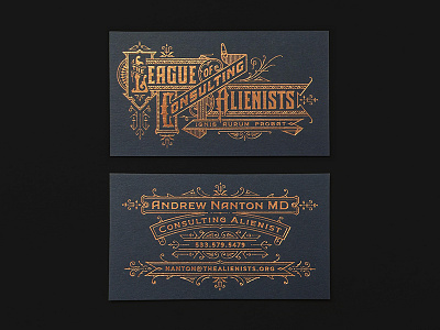 TLCA Business Cards business cards foil identity letterpress logo ornate stationery typography vintage