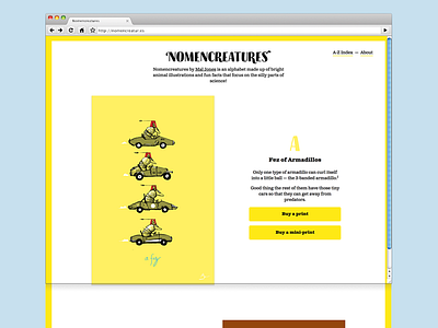 Nomencreatures Website v2