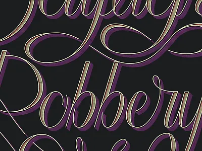 Daylight Robbery handmade illustration sketch type typo