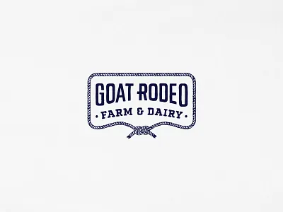 Goat Rodeo T-Shirt Design badge illustration lettering lockup type