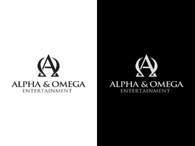 Alpha & Omega Entertainment a alpha entertainment film interlacement logo logotype movie o omega photography production
