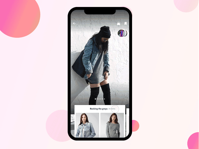 Fashion Look-book Concept cards ecommerce fashion fashionapp lookbook looks minimaldesign myntra ootd