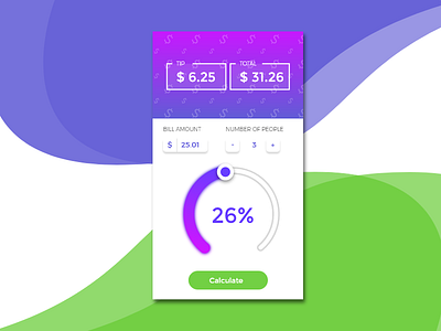 Tip Calculator blob calculator daily daily ui interface mobile