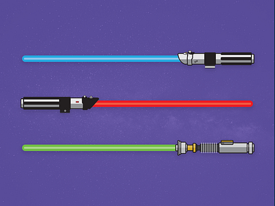 Skywalker Lightsabers lightsaber lightsabers minimal skywalker star wars vector