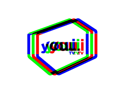 TwitchNGlitch Logo animation glitch logo loop rgb tv youi