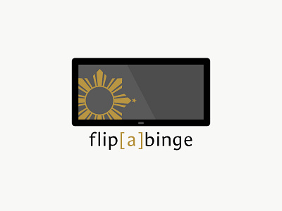 flip[a]binge Logo blog flip[a]binge logo logo design