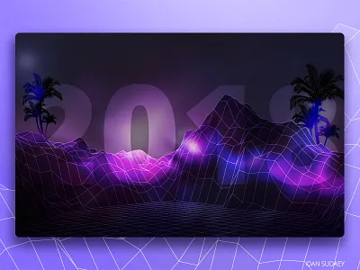 hello 2018 2018 beautiful color design illustration new poster typography year