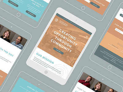 Occupational Development Center development nonprofit responsive web design website wordpress