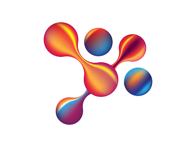 Abstract Liquid abstract gradient liquid logo