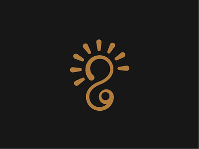 Logo WIP for a hotel 60 hotel logo sun wave wip