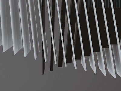 Cuts abstract art black cinema4d design digital lines render white