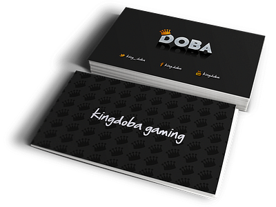 Gamer Business Card brand color palette identity illustration logo