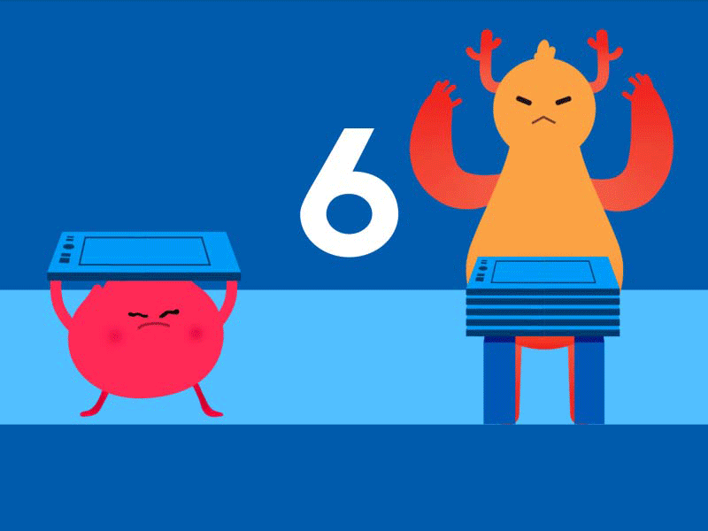 6 tablets breaking animation christmas explainer video graphic design motion design motion graphics