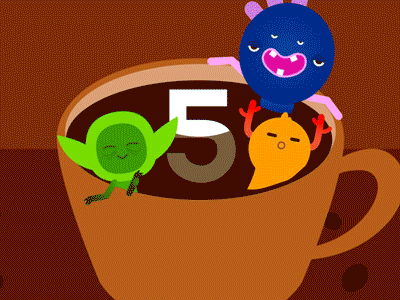 5 Coffee Breaks! animation christmas explainer video graphic design motion design motion graphics