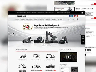 Hidromek hidromek ui ux webdesign